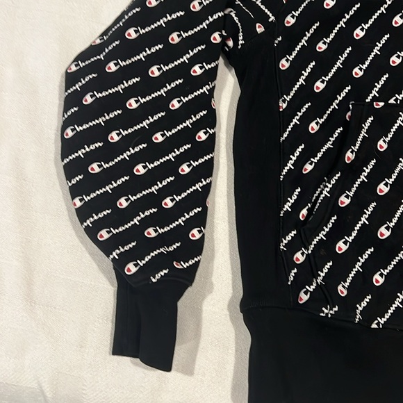 Champion heavy black hooded sweatshirt - Picture 4 of 4